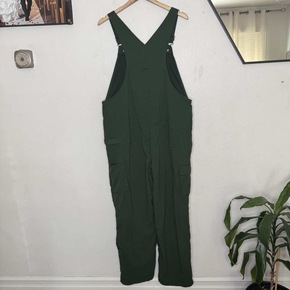 Duluth Trading Heirloom Gardening Lined Green Bib Overalls Women's Large X 31 - Picture 5 of 15